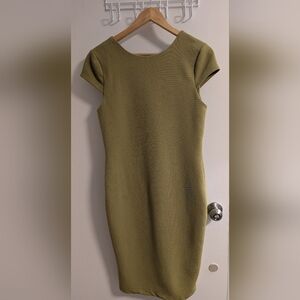 Philosophy Textured Olive Mini Dress